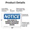 Signmission This Door To Remain Unlocked During Business Hours, 10 in W x Rectangle, Plastic OS-2PACK-NS-P-710-L-18605 - alternate 5